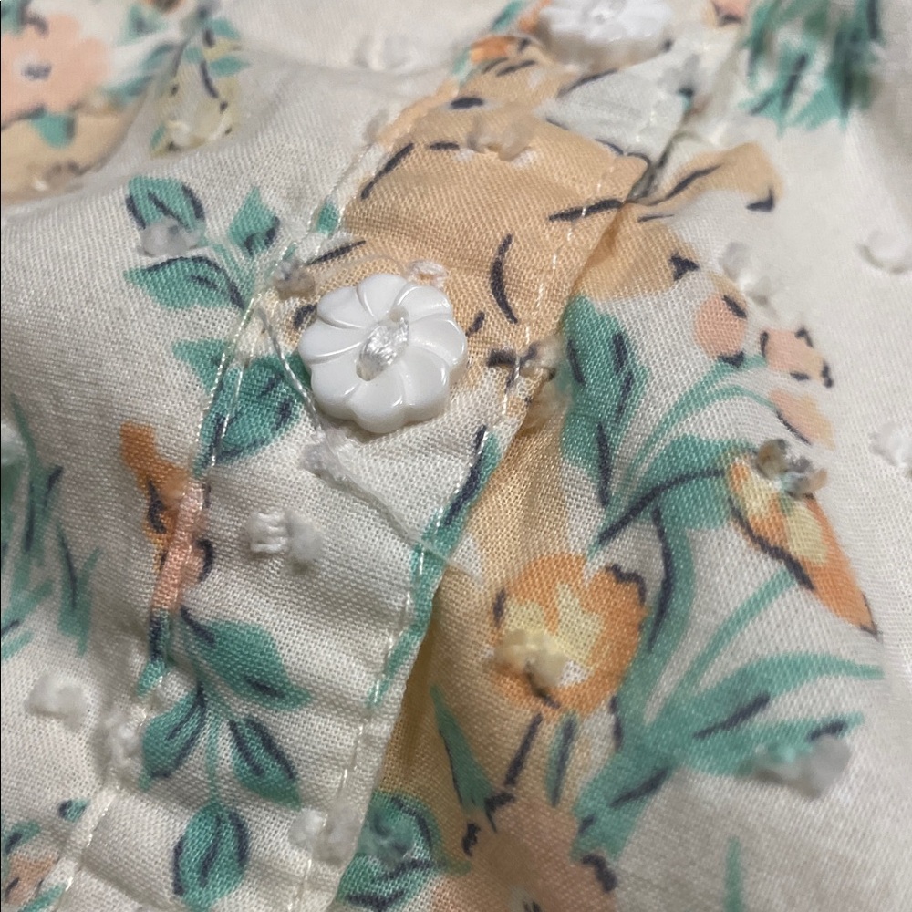 Haute Hippie Infant Cream and Orange Floral Set - Picture 5 of 8